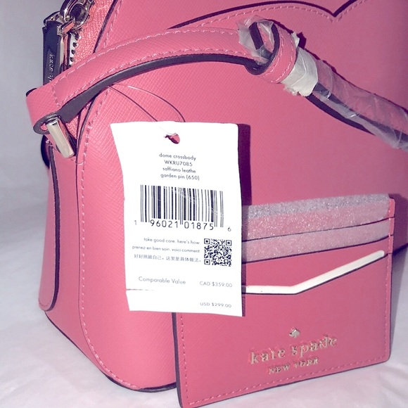 Kate Spade New York Pink Medium Dome Crossbody & Slim Cardholder BNWT - Picture 7 of 8